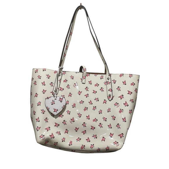 Coach Floral PVC Tote Cream Pink Women’s One Size - Picture 8 of 10
